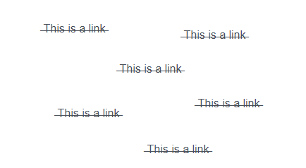 Links with Strikethrough in WordPress