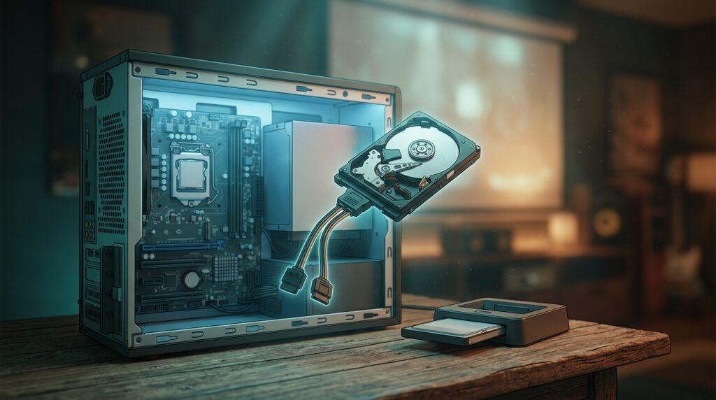 How to add storage to a mini PC HTPC: internal or USB